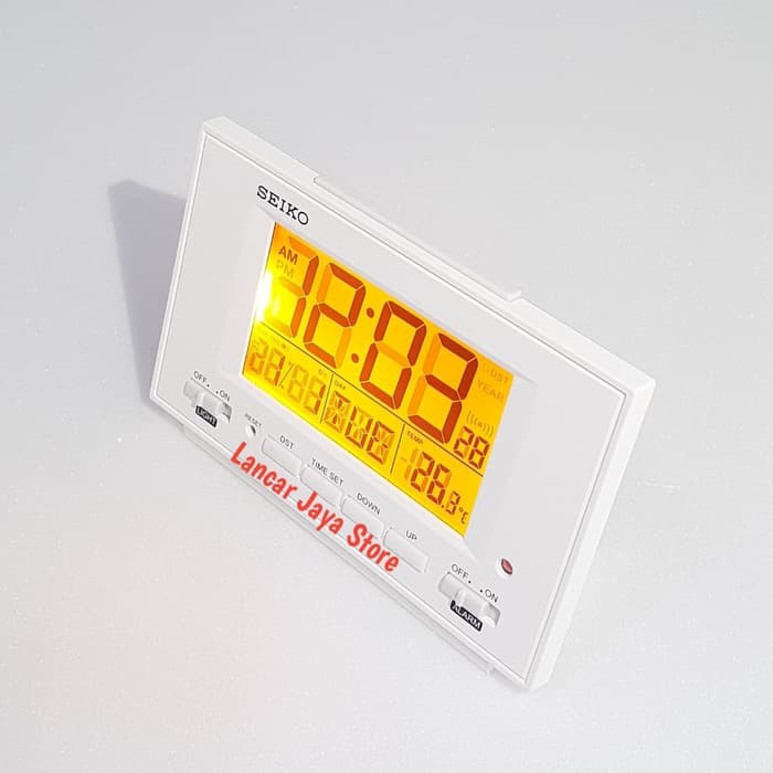 Jam Digital Meja SEIKO QHL075W Putih