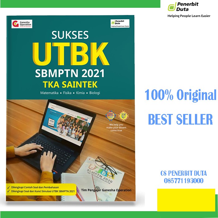 BEST SELLER -- Sukses UTBK Saintek 2021 Bimbel Ganesha Operation
