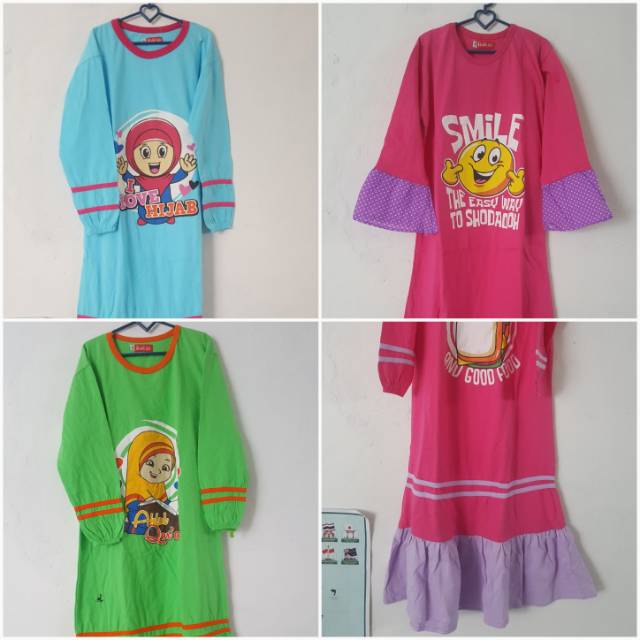 OBRAL BARANG REJECT gamis kaos anak