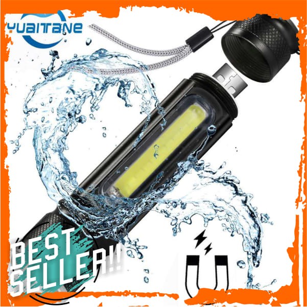 TaffLED Senter LED Lantera USB T6 + COB 2300 Lumens - WY8106