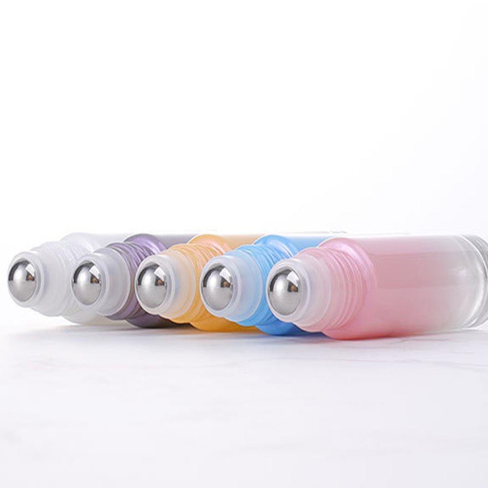 [Elegan] Rolling Glass Bottles 1pc Gradient color Sample Bottle Travel outfit Roller Ball Massager Wadah Kosong