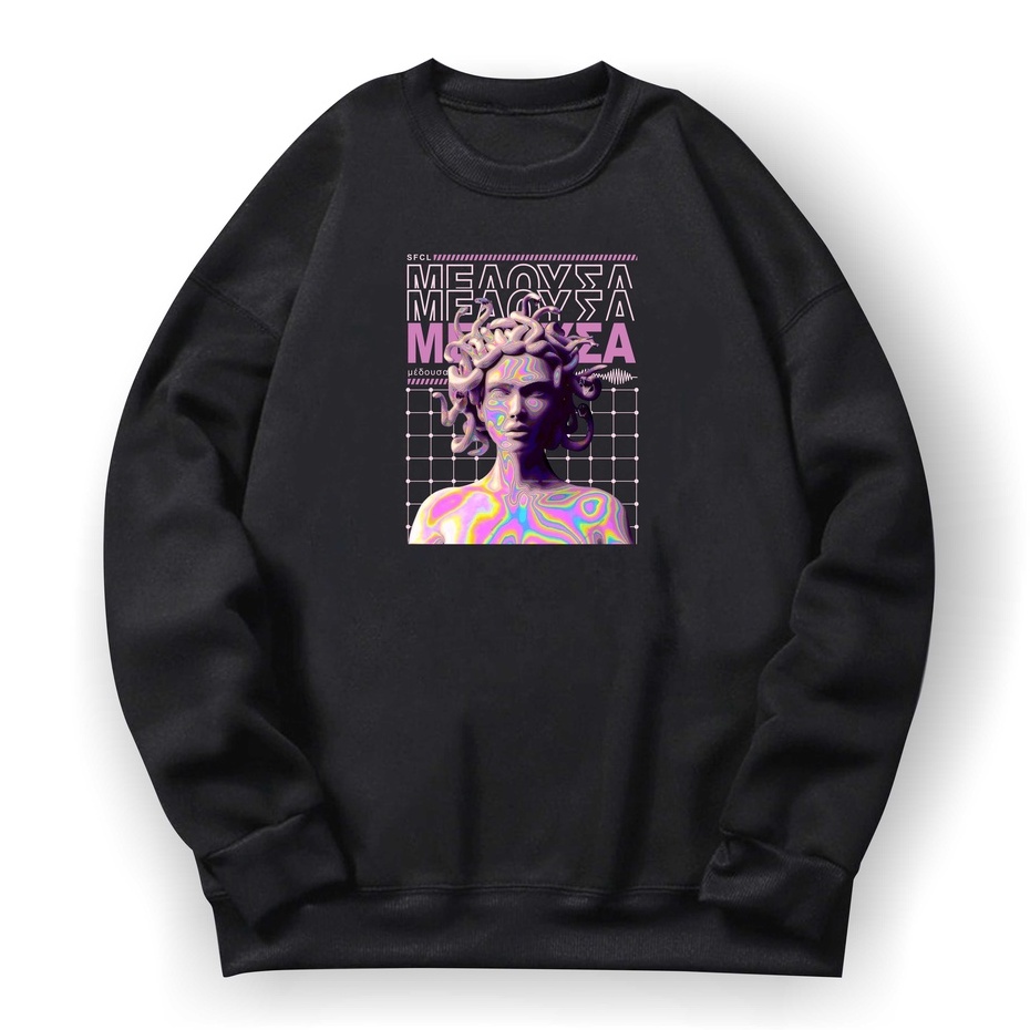 MEDUSA Basic Sweater II MEDUSA Sweater Crewneck Sz M - XL ( Pria &amp; Wanita )