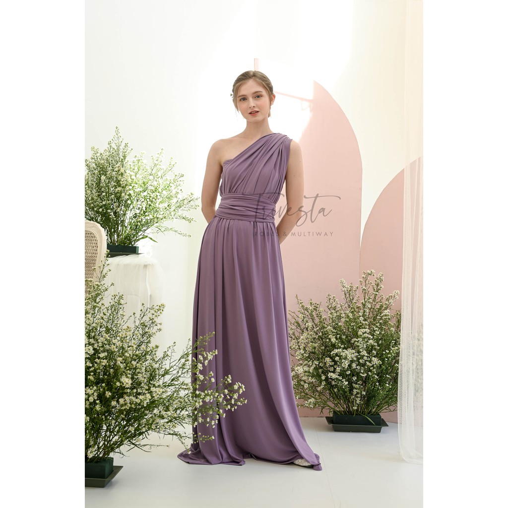 MAXI | MAUVE | MULTIWAY INFINITY CONVERTIBLE DRESS | FREE KEMBEN &amp; SPECIAL LONG SCRAFT