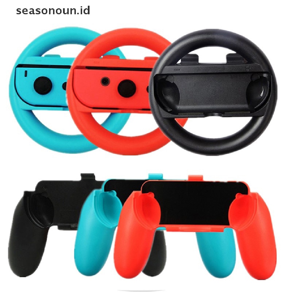 【seasonoun】 2pcs/set Controller Grips Case for Nintend Switch Handle Game Console Accessorie .