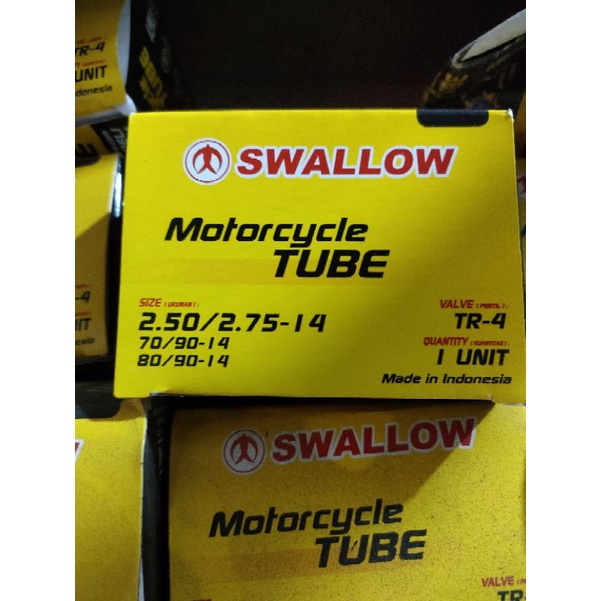 Ban dalam swallow ukuran 250/275 ring 14 ban dalam 70 90 dan 80 90 ring 14