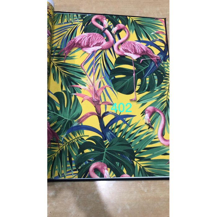 Wallpaper Dinding 3Dimensi Motif Burung Flamingo
