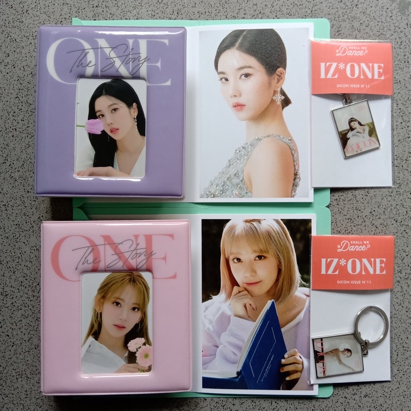 IZ*ONE / IZONE Eunbi Sakura - Collection Book Kolbuk OTS, SURPR*IZ Accordion Postcard, & DICON Keyri