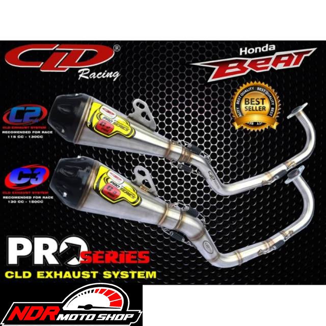 KNALPOT CLD RACING TYPE PRO SERIES C2 C3 BEAT BEAT FI  SCOOPY