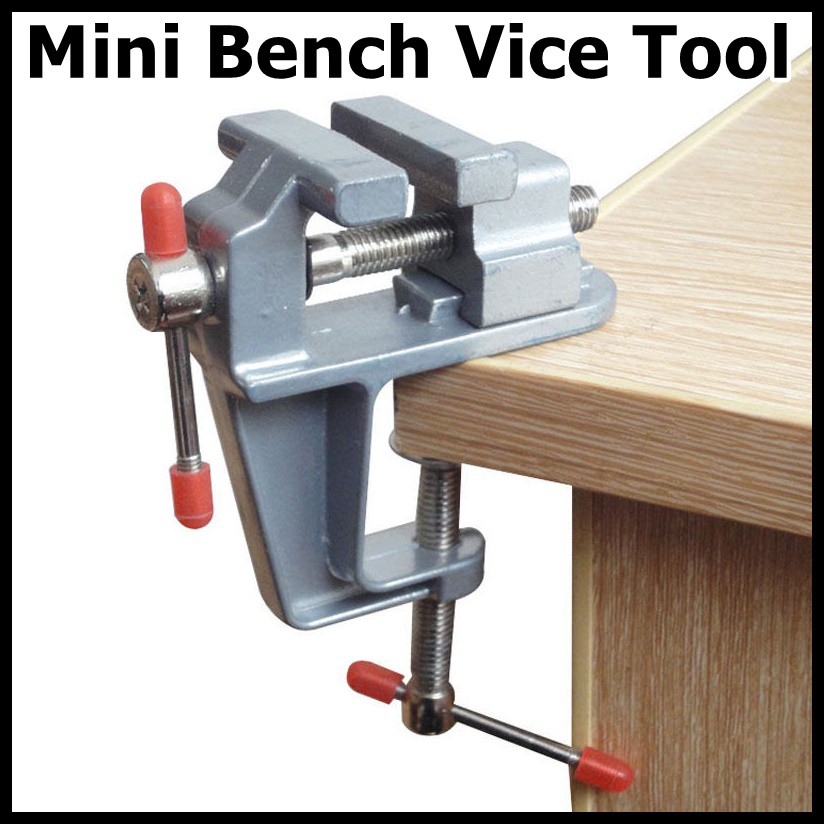 Mini Bench Vice Tool Clamp Meja Catok Kerajinan Seni Perhiasan Table