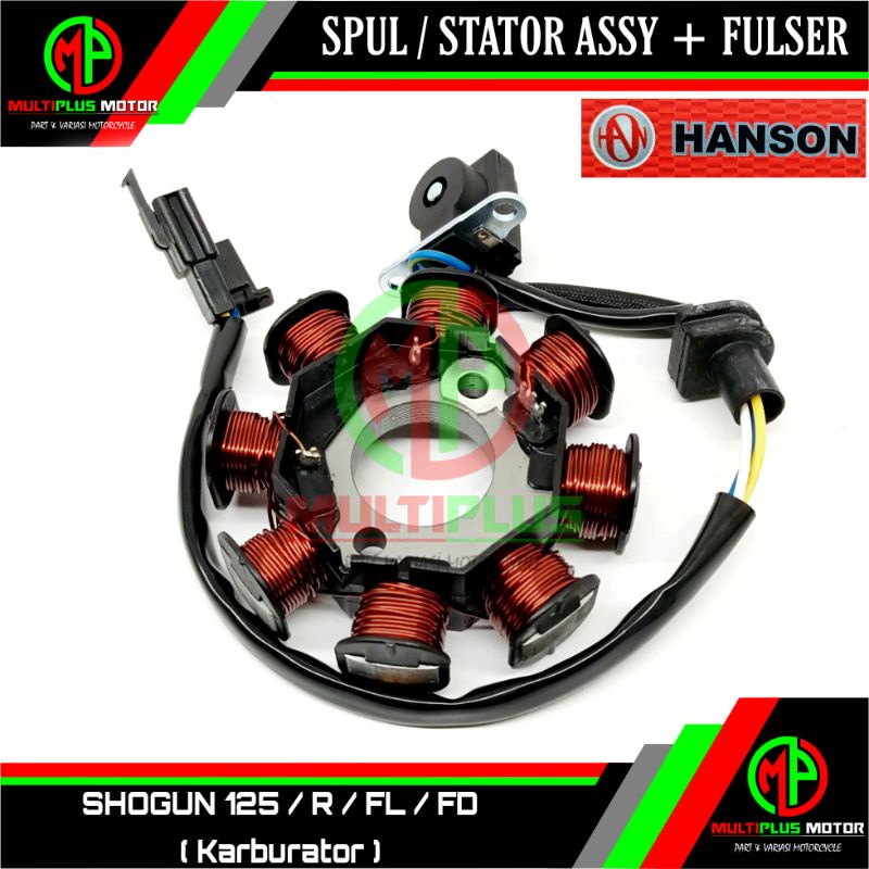 Spul Spull Sepul Stator assy + fulser SHOGUN 125,SHOGUN 125 R,SHOGUN 125 FL FD