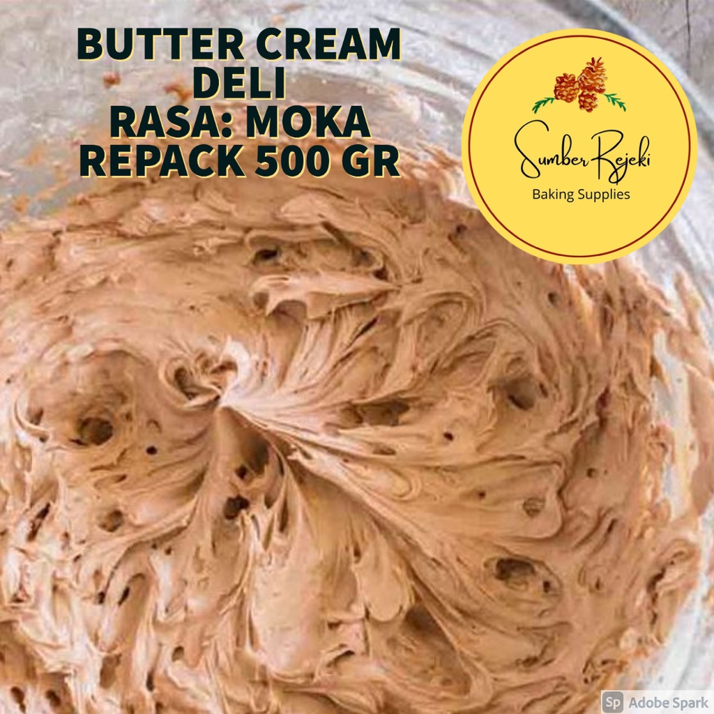 

Deli Butter Cream / Buttercream Siap Pakai Rasa Moka / Mocca / Mocha 500 Gr / 500gr