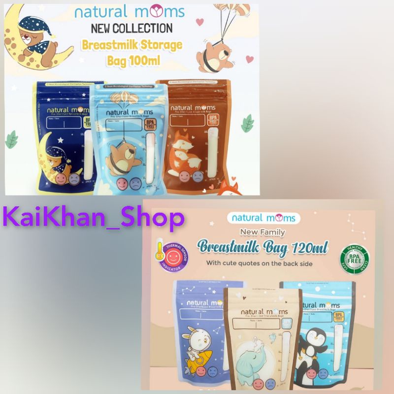 NATURAL MOMS Breastmilk [ Kantong Asi isi 30pcs ]