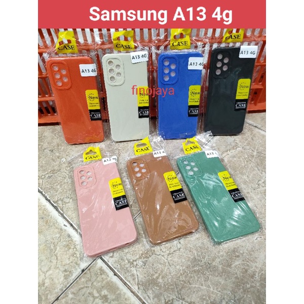 Softcase Samsung A13 4G Silikon Casing Selicon Case Macaron Pelindung Pro Camera