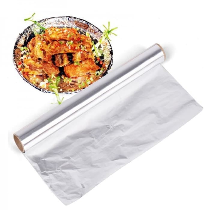 Aluminium foil | Tin Foil Paper Food Pack Cook Baking BBQ Grill Silver Baking