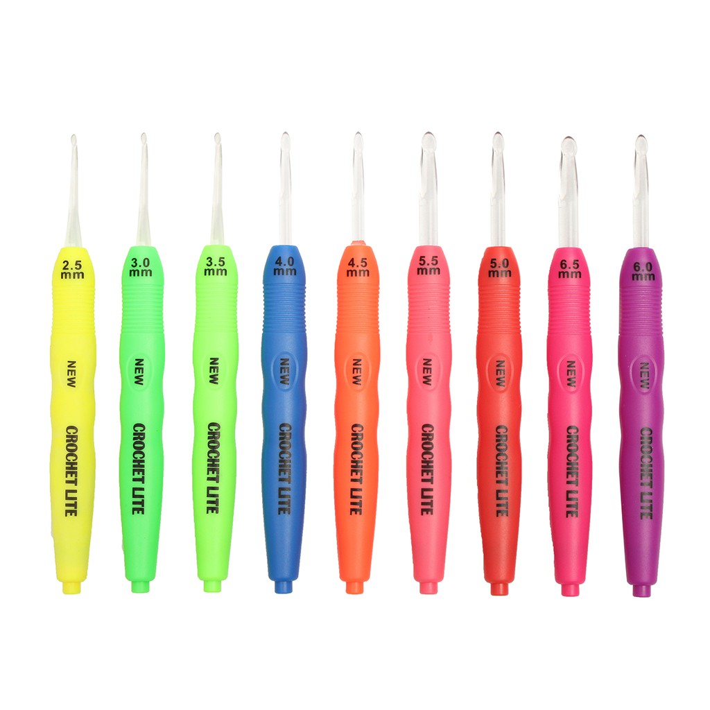 Hakpen (Alat/Jarum Rajut) ANK LED QZL Crochet Hook - SET