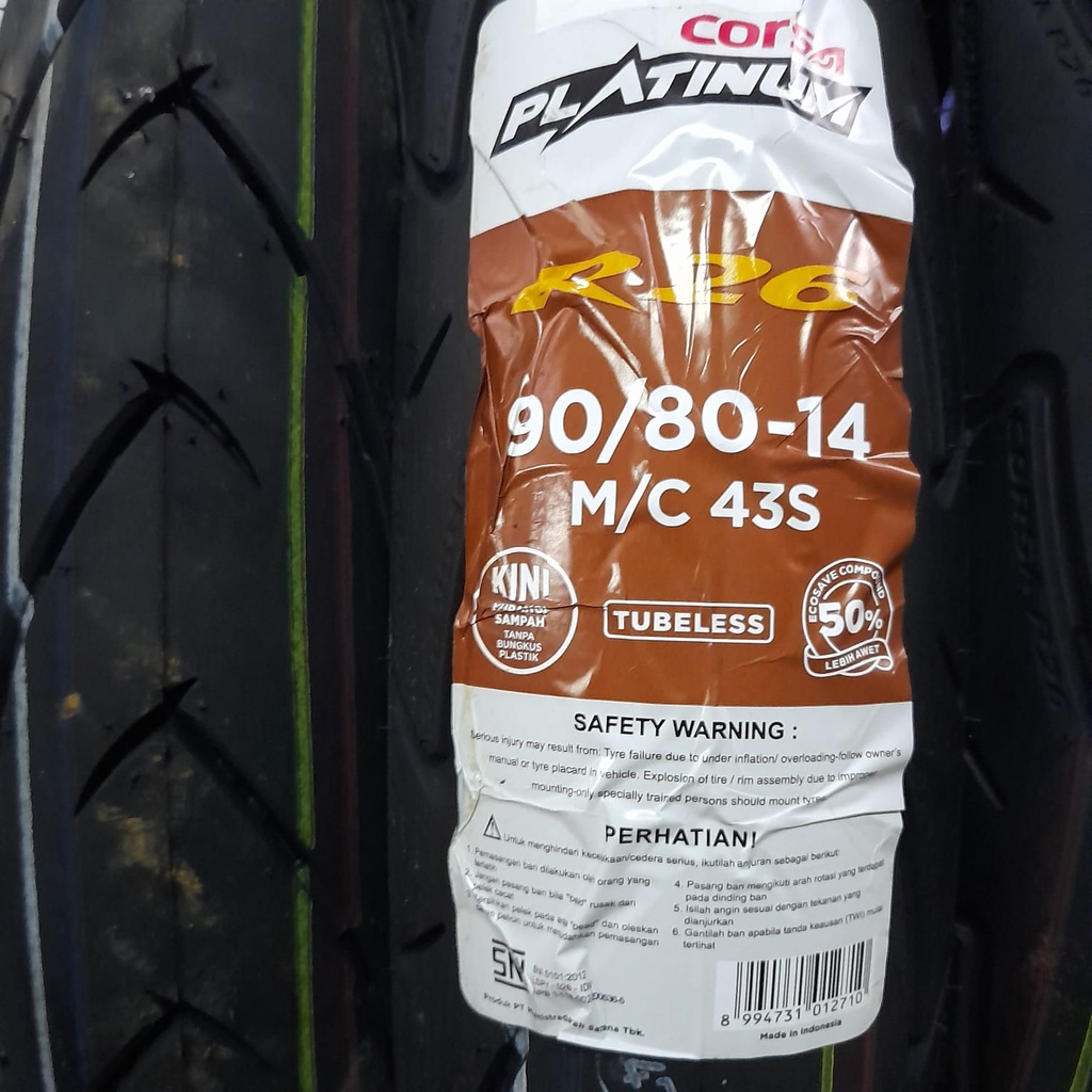 Ban motor matic Corsa R26 90 80 14 platinum tubeless beat mio vario