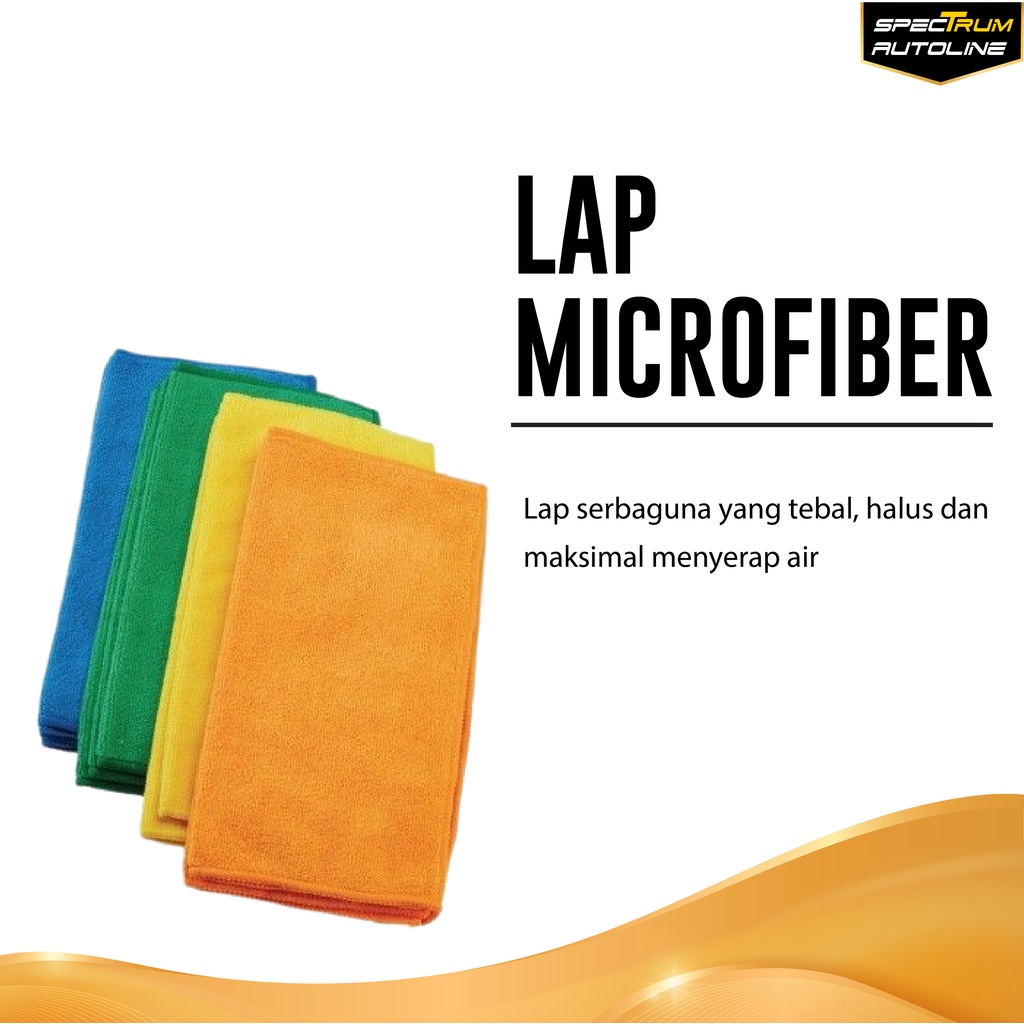 LAP MICROFIBER CLOTH PREMIUM TEBAL HALUS SERBAGUNA KAIN LAP MOBIL MOTOR