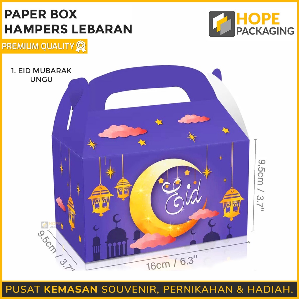 Paper Box Packaging Kotak Kue Lebaran muat 2 toples kotak 250gram Hampers Lebaran / Dus Kue Parcel Lebaran