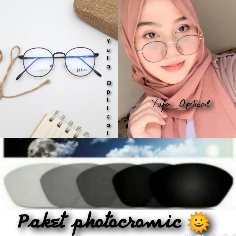 Kacamata Ursula 3213 kacamata minus kacamata antiradiasi kacamata plus paket photocromic
