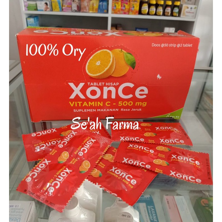 XonCe Tablet Hisap/Permen Vitamin C 500mg