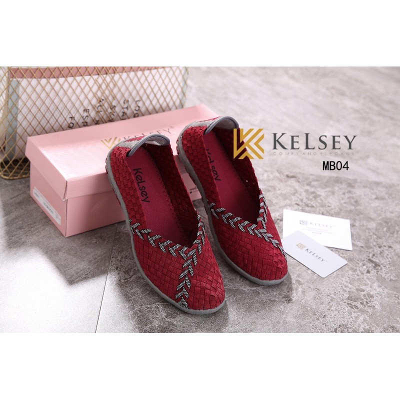 (GRATIS ALAS KAKI) NICOLE SEPATU RAJUT WANITA KELSEY MB04 SEPATU FLAT RAJUT Flats Shoes Rajut anyaman