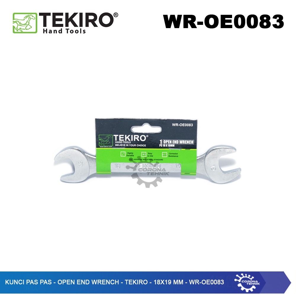 WR-OE0083 - Kunci Pas Pas - Open End Wrench - Tekiro - 18x19 mm