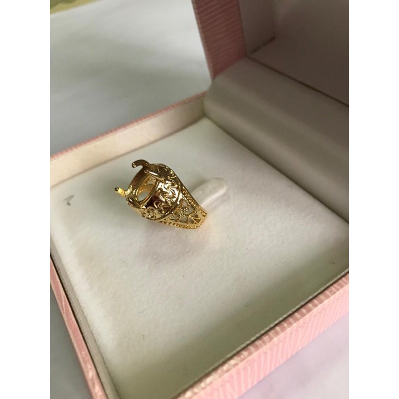 Kerangka/Cangkang Cincin Wanita Cantik Berkelas Warna Emas/Gold Import
