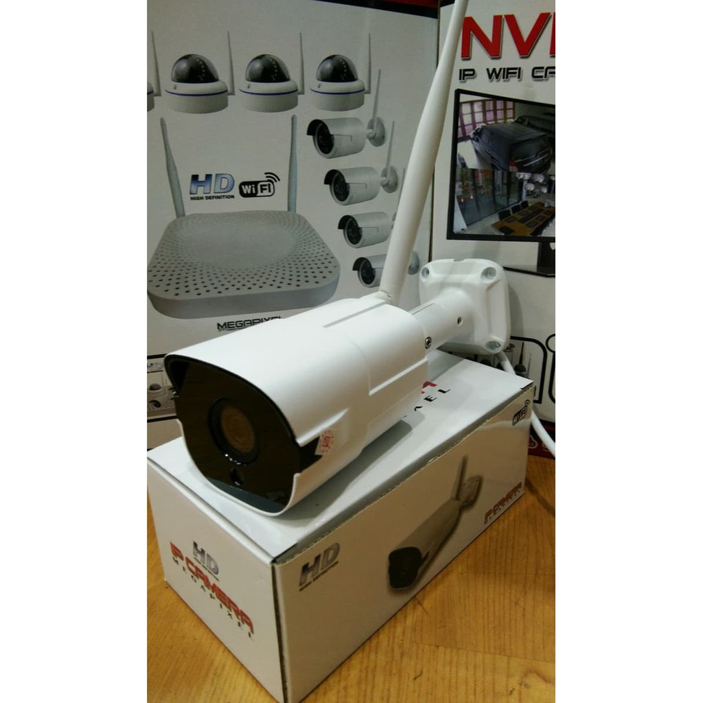 paket cctv wireless audio series 4ch tinggal pasang 1080p lensa 5mp  full hd build in repeater