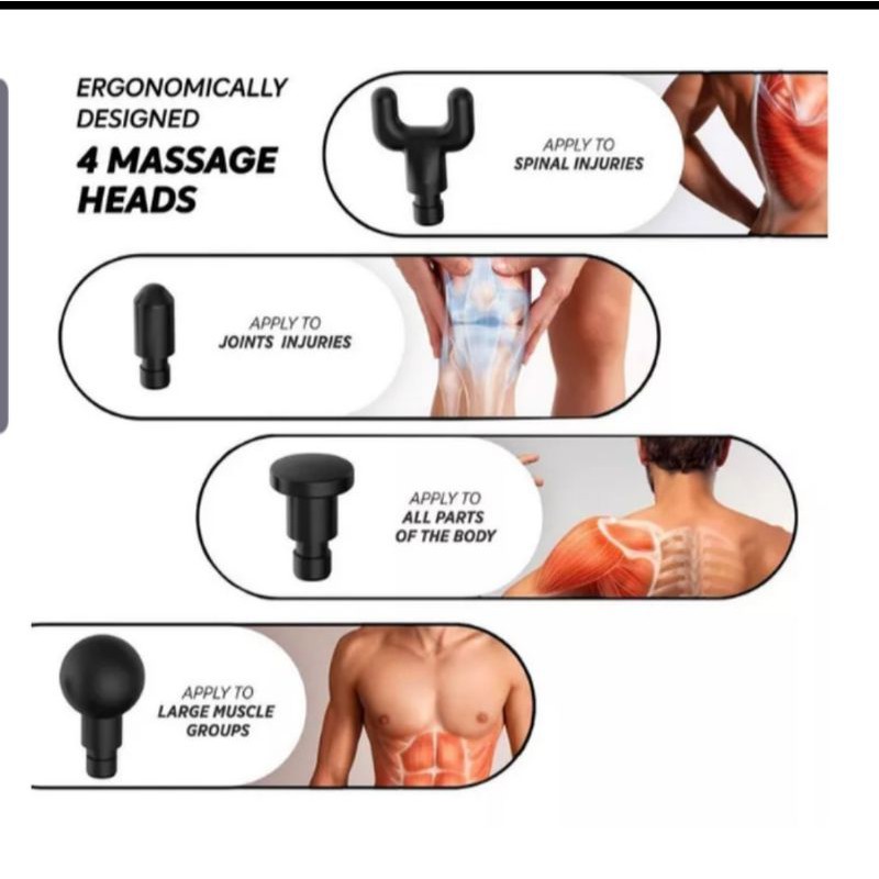 Alat pijat getar elektrik deep tissue massage gun best seller di Amerika