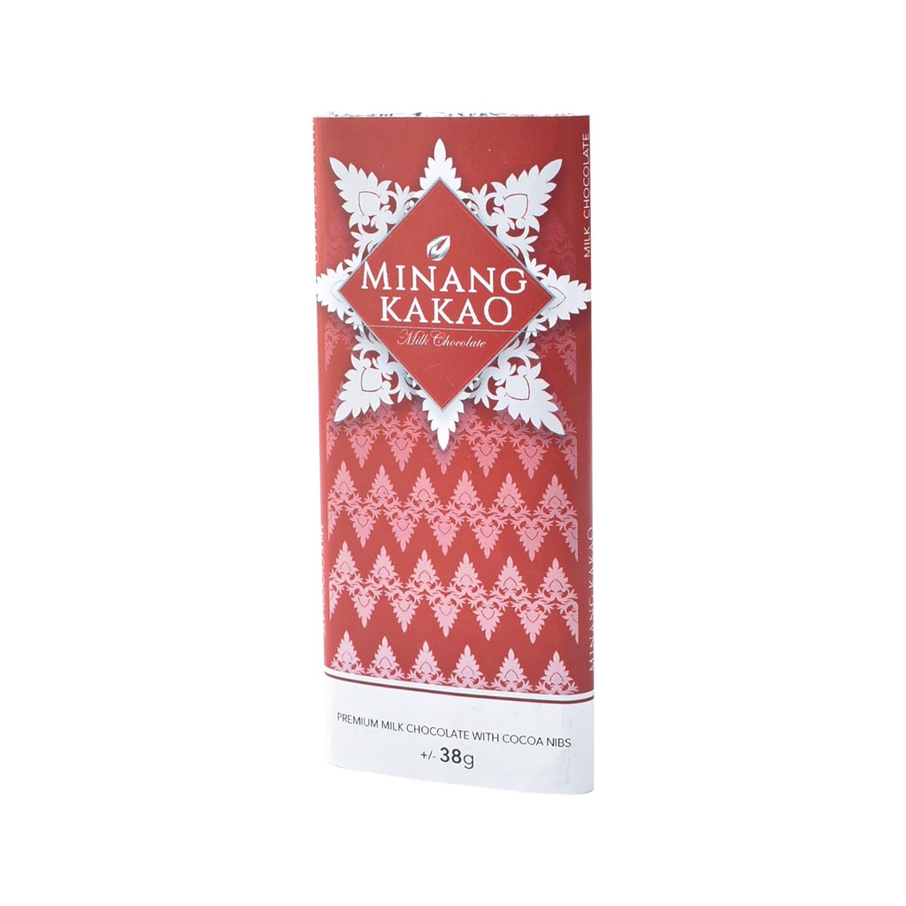 Minang Kakao Premium Milk Chocolate With Cocoa Nibs 38 Gr