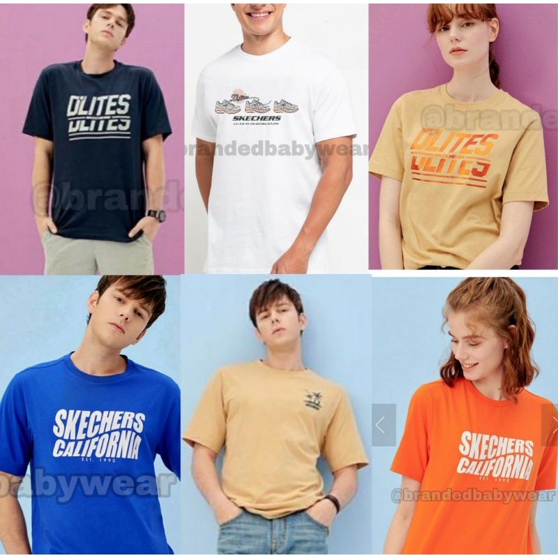 Kaos Unisex Dewasa Skechers Size S M L XL XXL