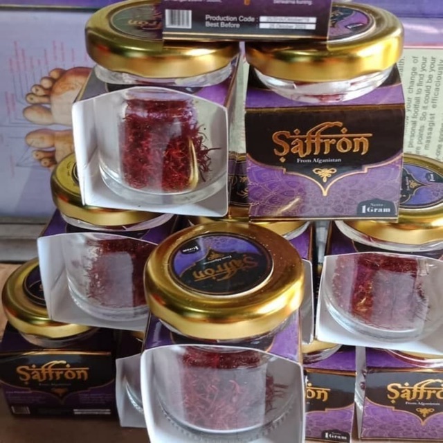 Bunga saffron Afganistan 1gram negin super terbaik Original 100% produk safron afgan