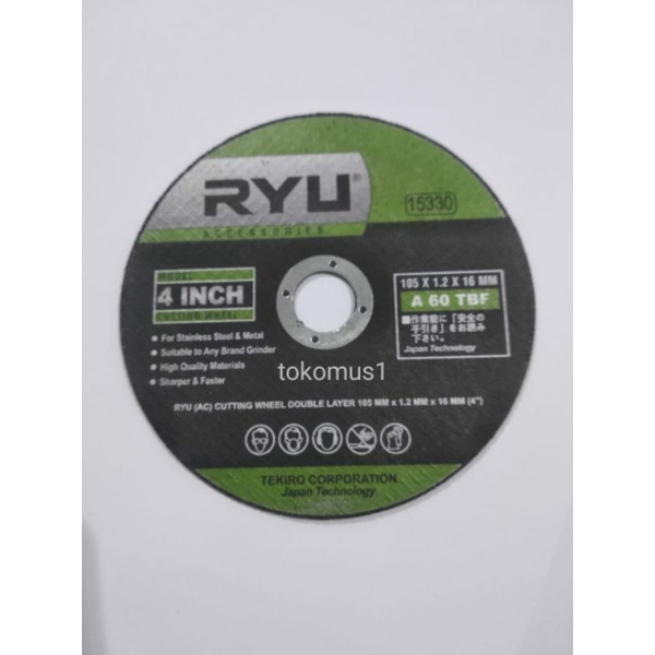 BATU GERINDA 4&quot; MATA GURINDA POTONG BESI MATA CUTTING WHEEL