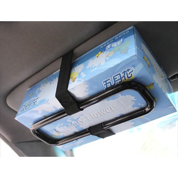 Car Sun Visor Seat Kembali Tissue Napkin Paper Box Holder