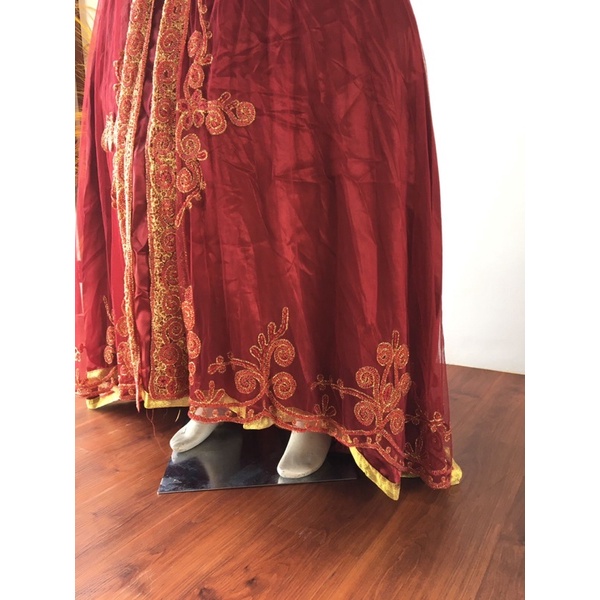 rok marun/rok pengantin