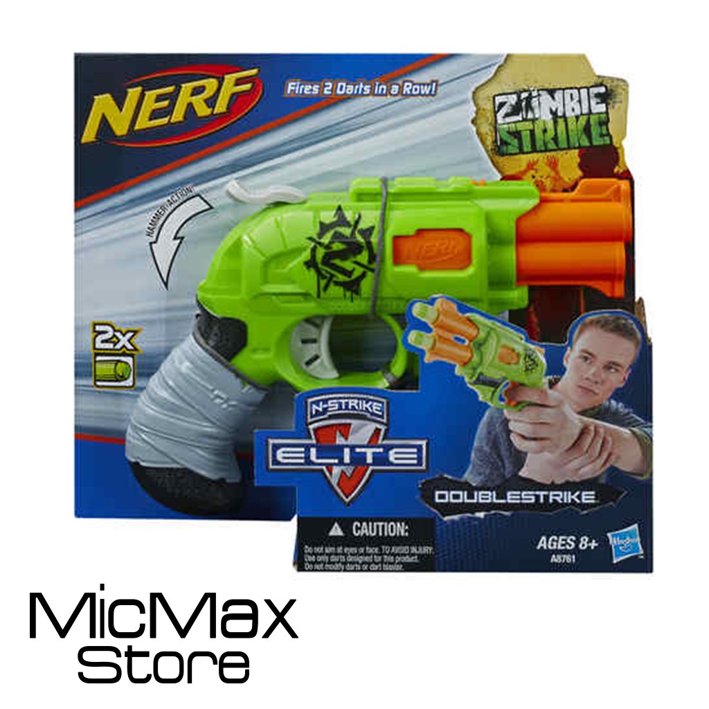 nerf zombie double strike blaster