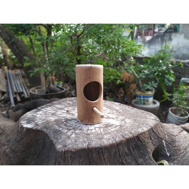 Telah hadir Rumah Glodok Burung Bambu untuk Kenari Love bird (burung kecil) Diskon Besar.