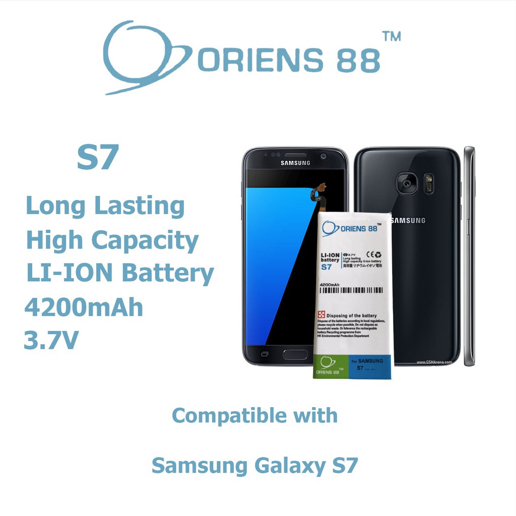 (P) Baterai batre battery Samsung Galaxy S7 double power/IC oriens88