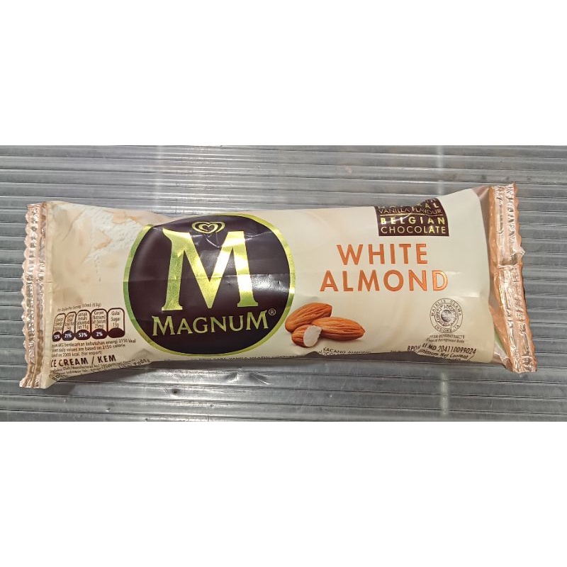 

(ICE CREAM) MAGNUM WHITE ALMOND 63GR (INSTAN ONLY)