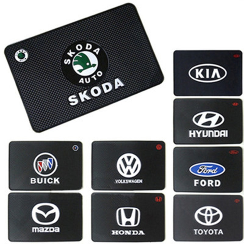 Non-slip Mat Dashboard Mobil Tikar Lengket untuk Kia logo RIO K5 k3 K2 Picanto Rio Soren Sportage Sorento KX3 KX5 K3S