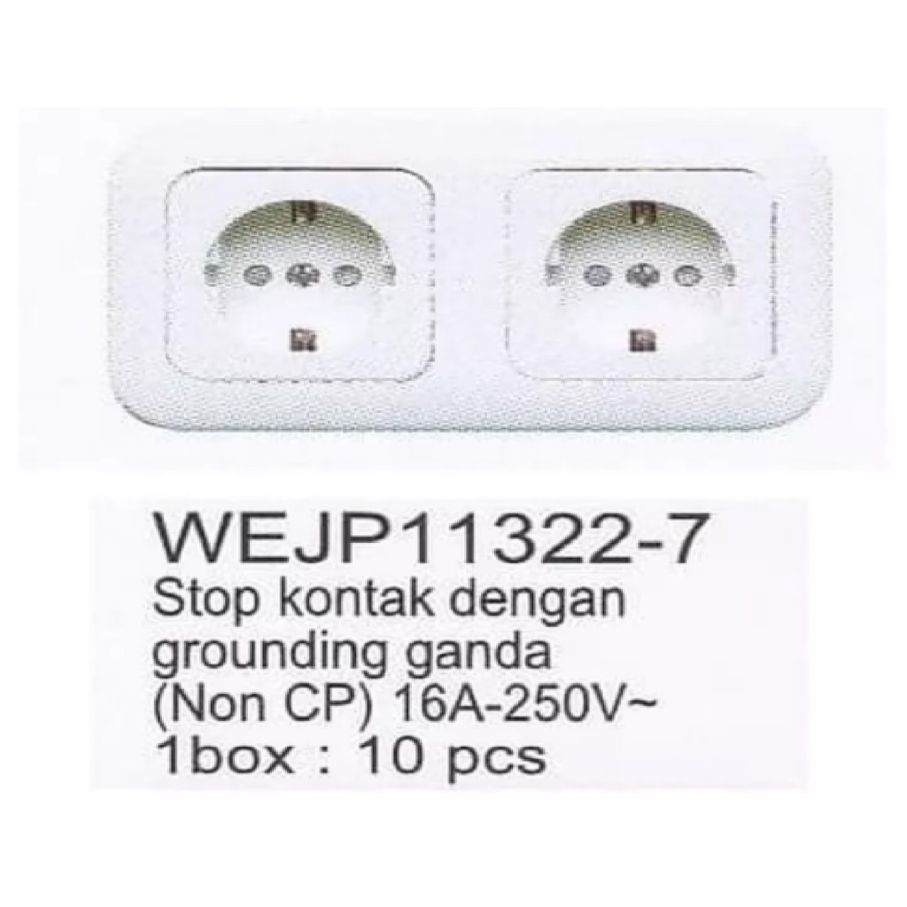 Stop Kontak Double Panasonic Non CP WEJP11322-7