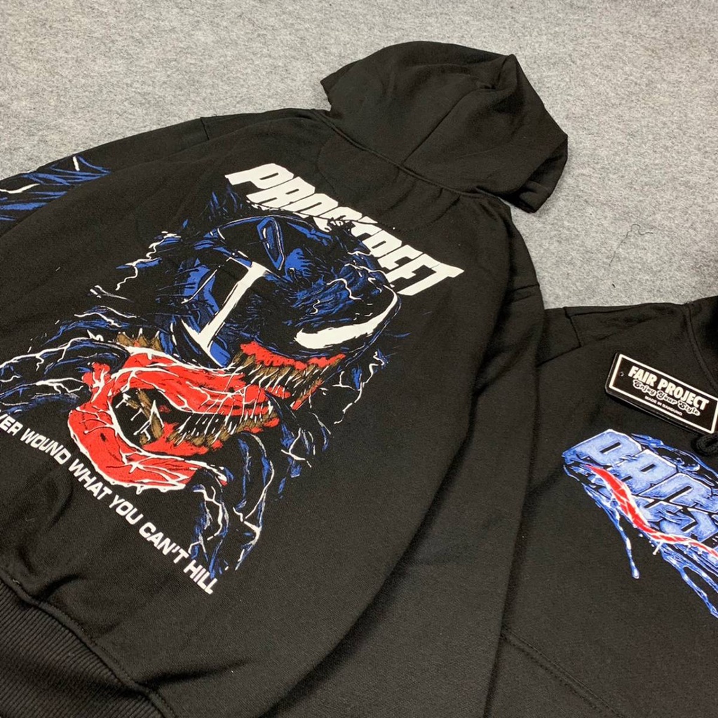 Sweater Hoodie pria Prostreet Venom Rider Jepang Sunmori