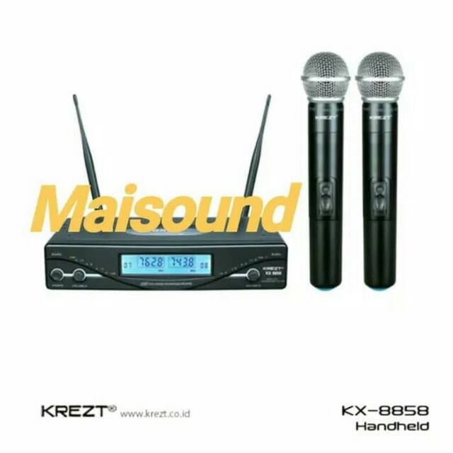 MIC WIRELESS KREZT KX-8858 HANDHELD PEGANG MIRCOPHONE KX8858