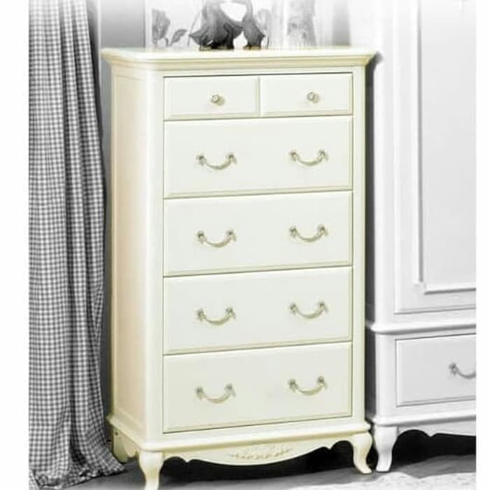 Nakas Laci 6 , Nakas Pajang Minimalis ,, Cat White Duco, mebel jepara