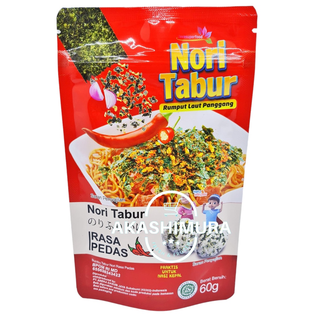 

Nori Tabur Rumput Laut Panggang - Rasa Pedas- 60gr