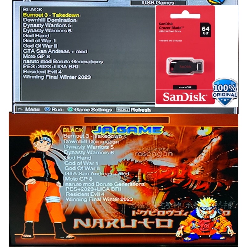 Jual Flashdisk 64gb + Game untuk Ps2 Matrix/Mc Boot | Shopee Indonesia