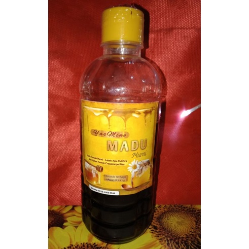 

Madu Murni 500ml Botol Fliptop Madu Melifera Lebah Hutan Acacia Crassicarpa Riau-YasMine Madu