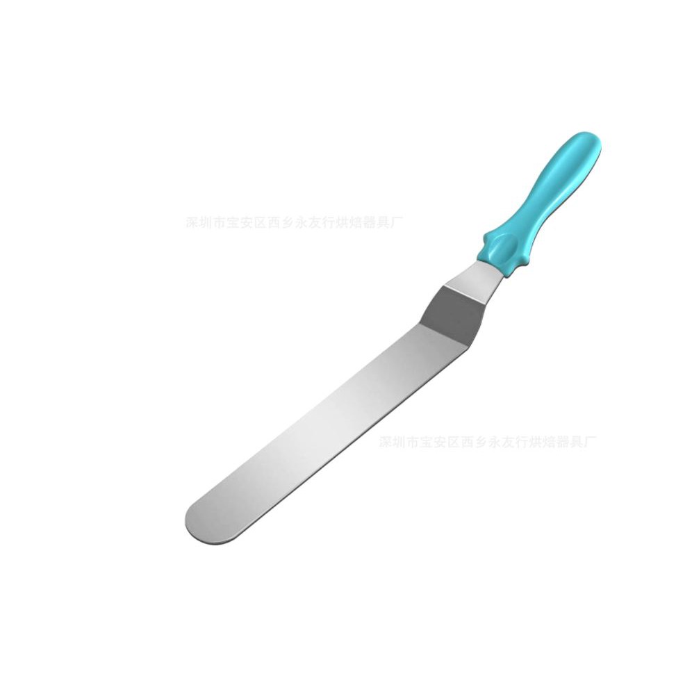 Spatula Bengkok Curve Knife Cake Pisau Poles Stainless