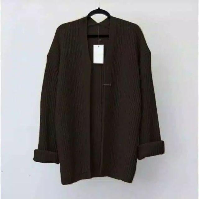 oversize kardy knit/sweaterajut-Hitam