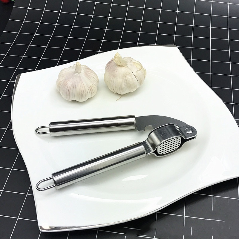 Penghalus Bawang penghancur Bawang Manual bahan Stainless Steel Garlic Presser Penghalus Bawang Manual